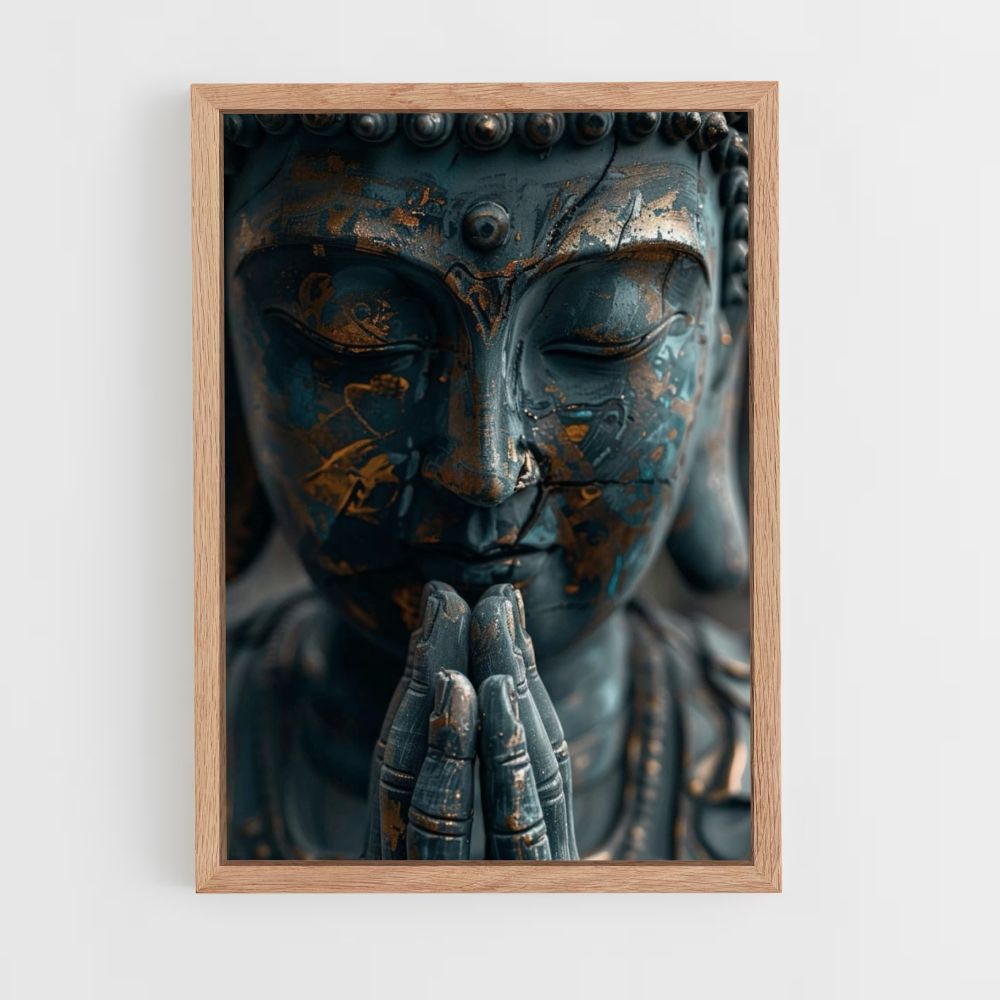 Blue Buddha Poster