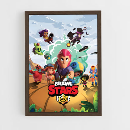 brawl-star-2 cadre Bois foncé