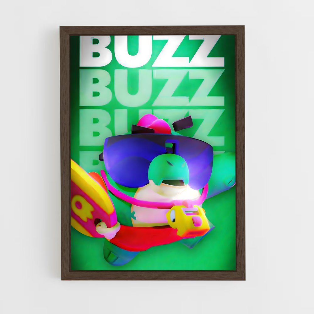 brawl-stars-14 cadre Bois foncé