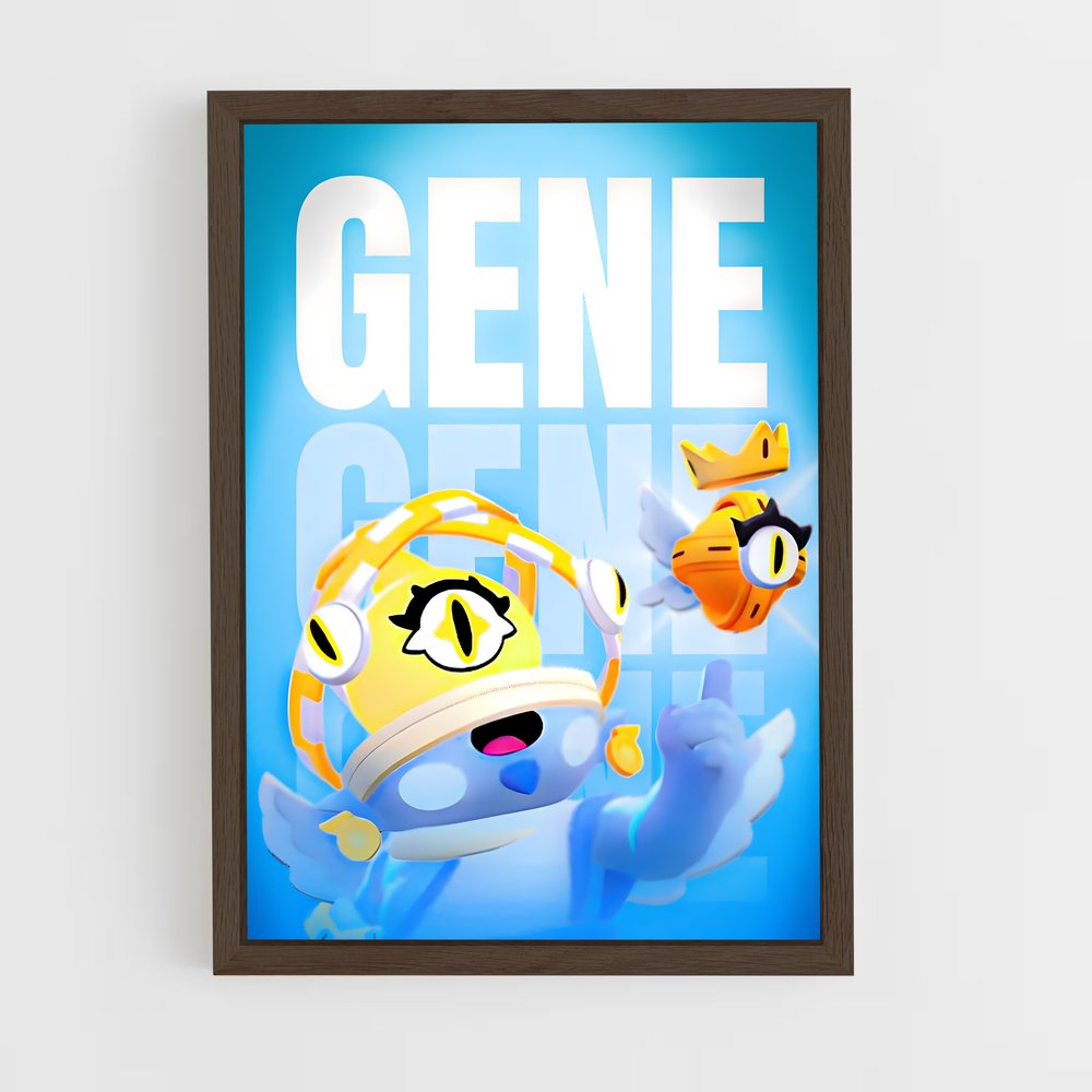 brawl-stars-22 cadre Bois foncé