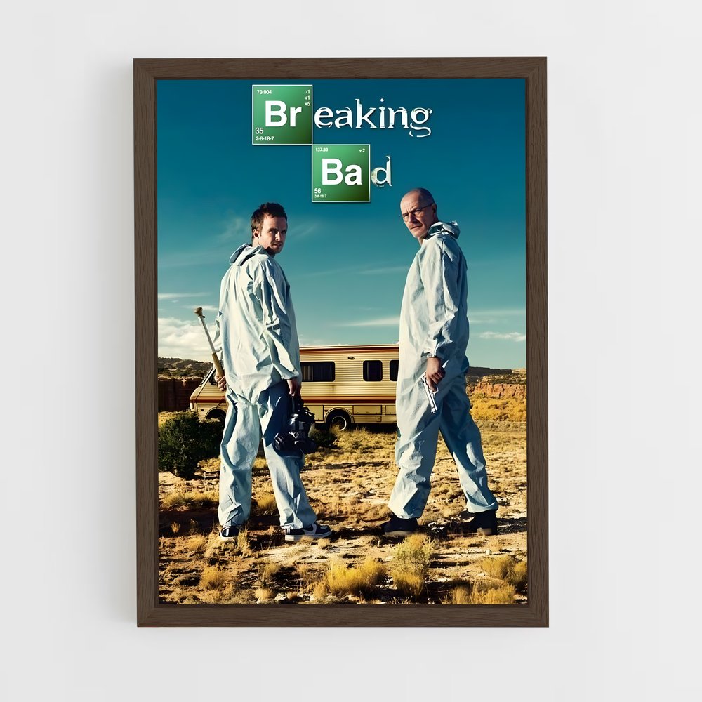 breaking-bad-11 cadre Bois foncé