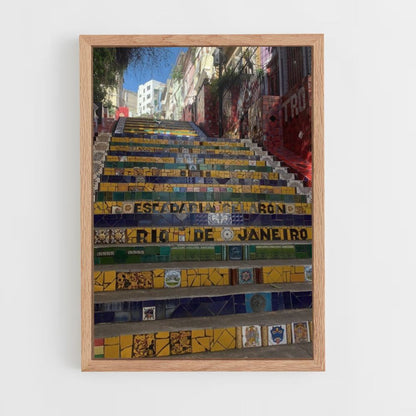 Brazil Staircase Poster