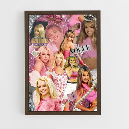 britney-spears-1 cadre Bois foncé