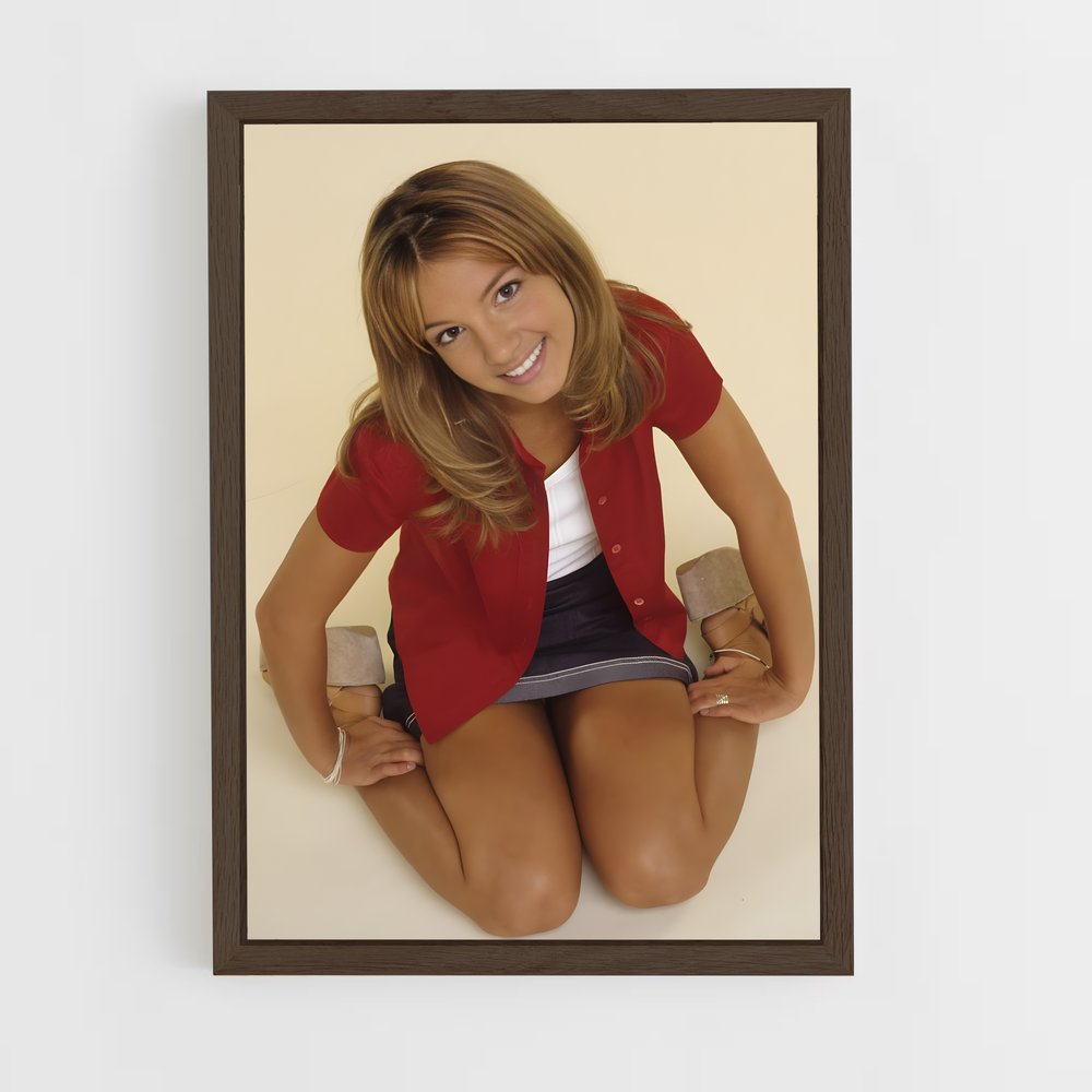 britney-spears-6 cadre Bois foncé