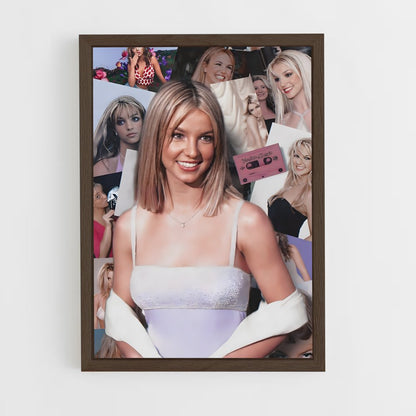 britney-spears-7 cadre Bois foncé
