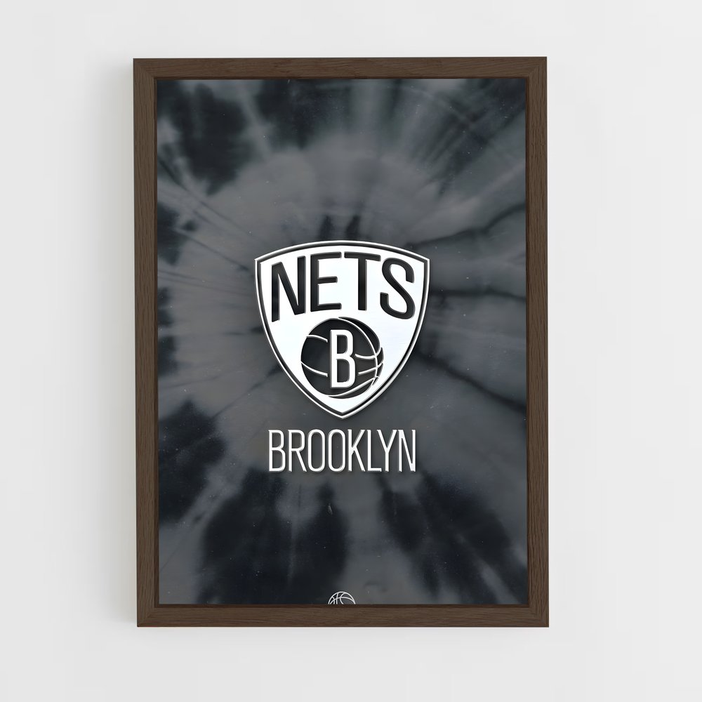 brooklyn-nets-1 cadre Bois foncé