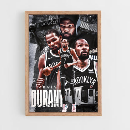 brooklyn-nets-12 cadre Bois clair