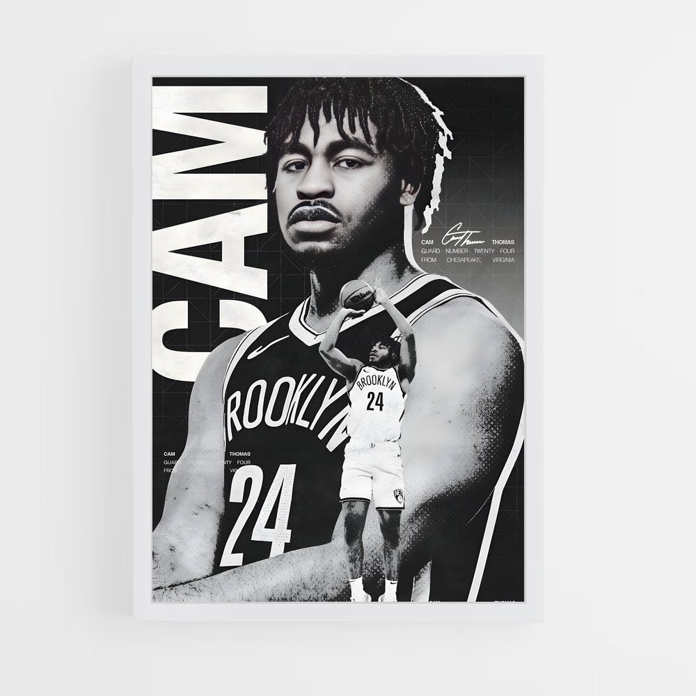 brooklyn-nets-3 cadre Blanc