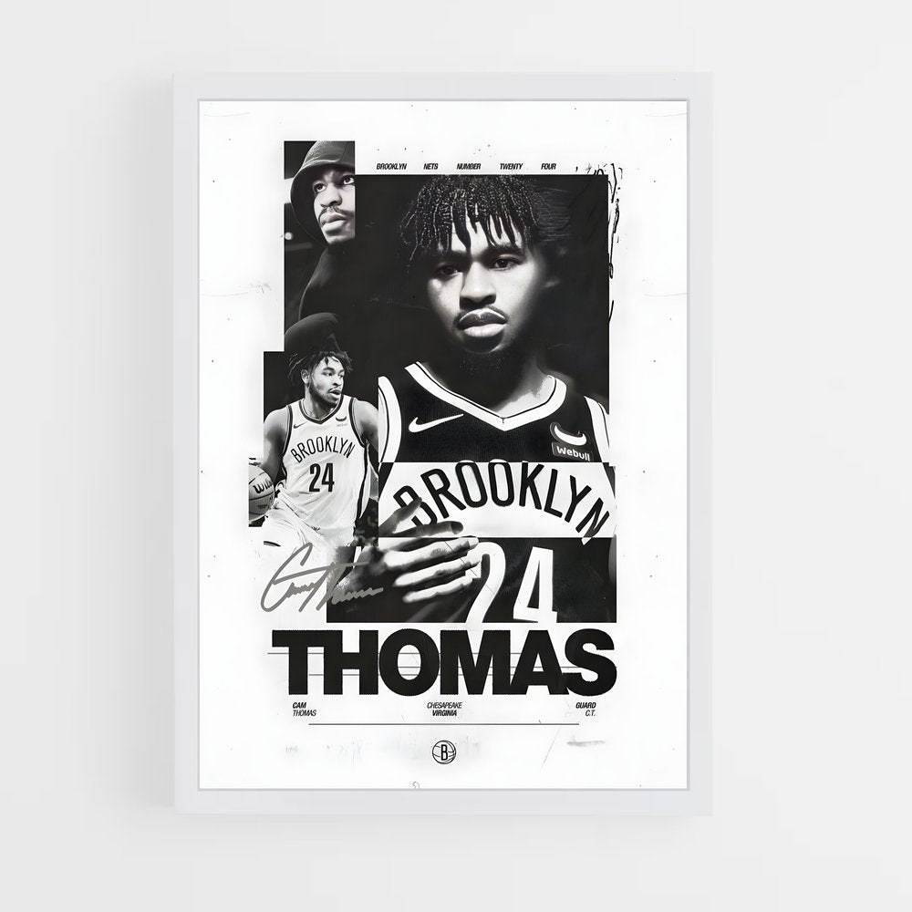 brooklyn-nets-4 cadre Blanc