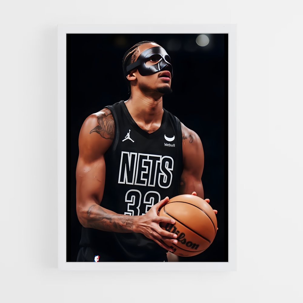 brooklyn-nets-5 cadre Blanc