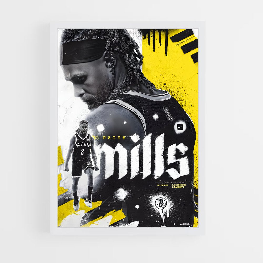 brooklyn-nets-7 cadre Blanc