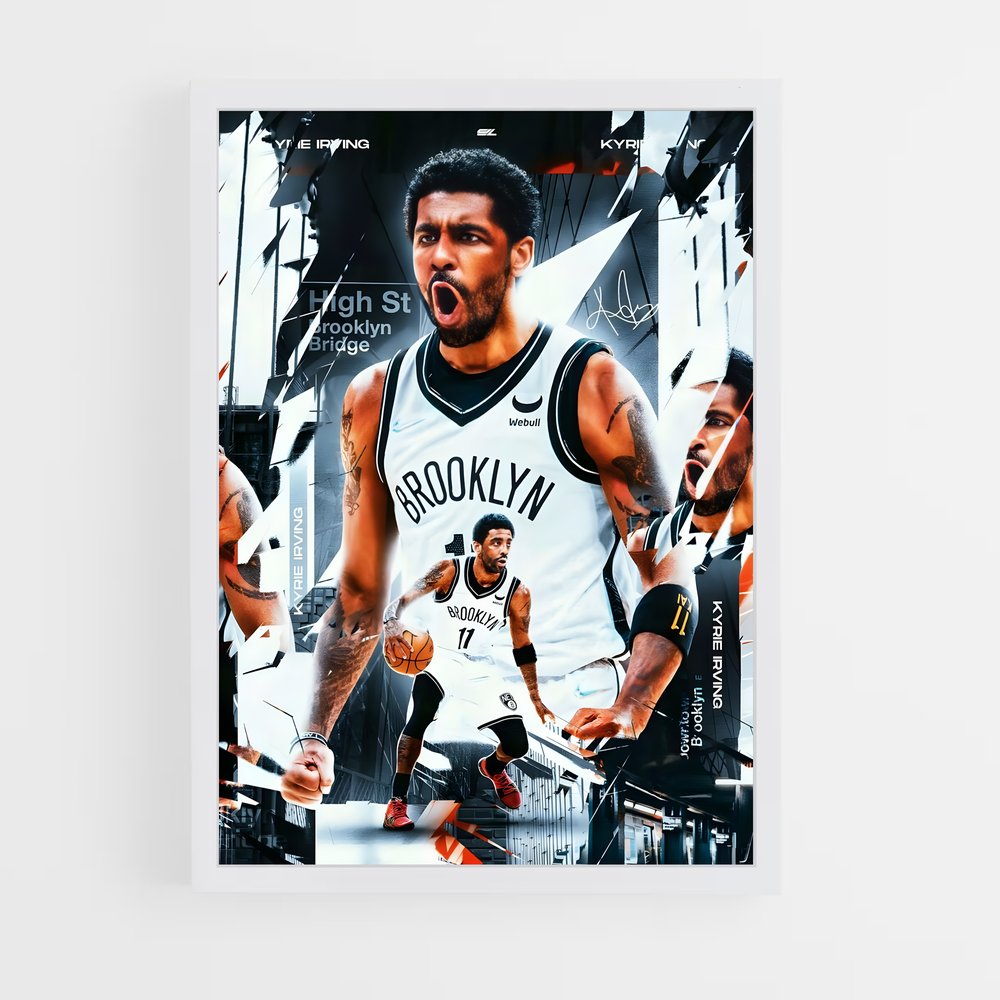 brooklyn-nets-9 cadre Blanc