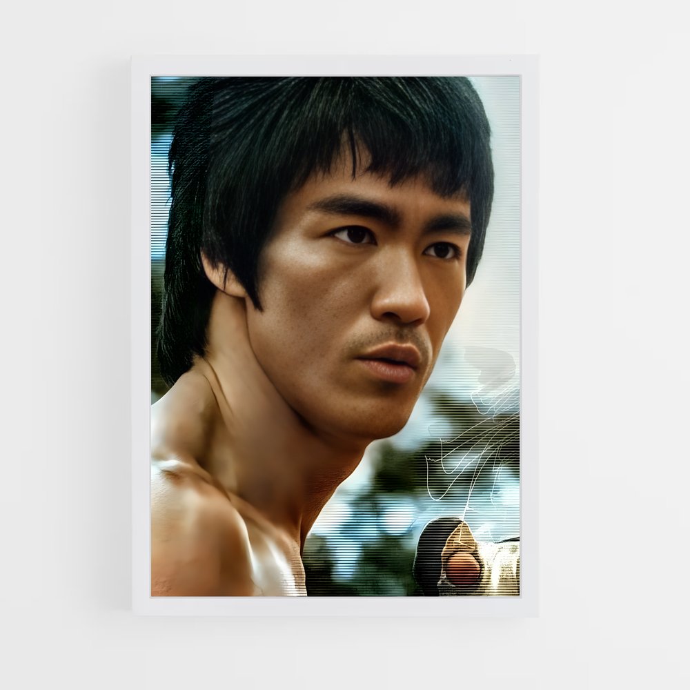 bruce-lee-3 cadre Blanc
