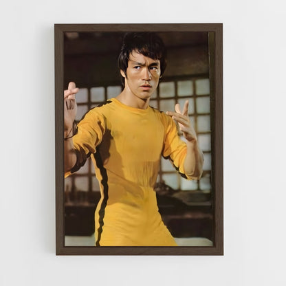 bruce-lee-7 cadre Bois foncé