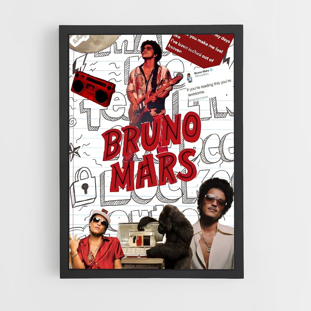 bruno-mars-13 cadre Noir