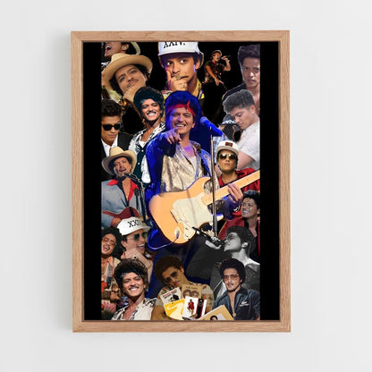 bruno-mars-14 cadre Bois clair
