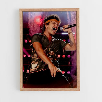 bruno-mars-16 cadre Bois clair