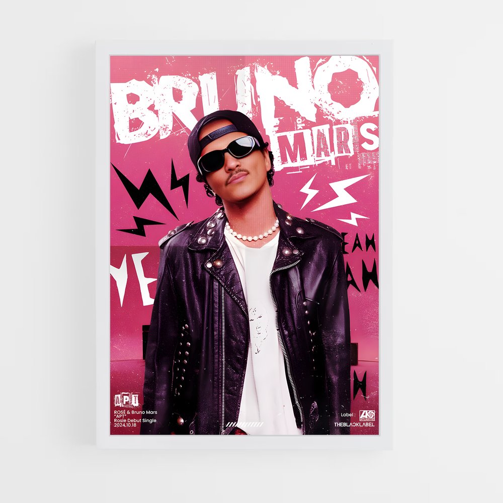 bruno-mars-17 cadre Blanc