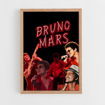 bruno-mars-3 cadre Bois clair