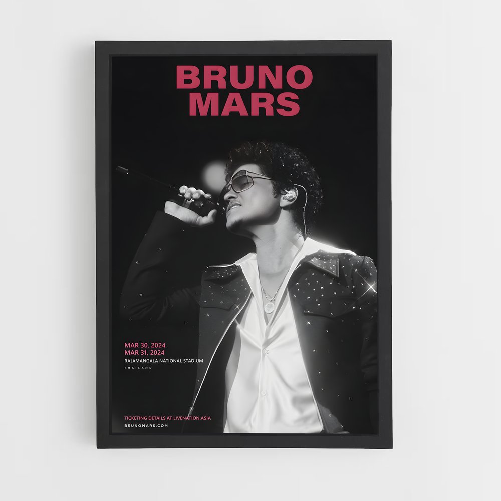 bruno-mars-4 cadre Noir