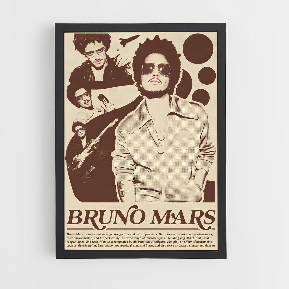 bruno-mars-5 cadre Noir