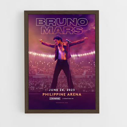 bruno-mars-8 cadre Bois foncé