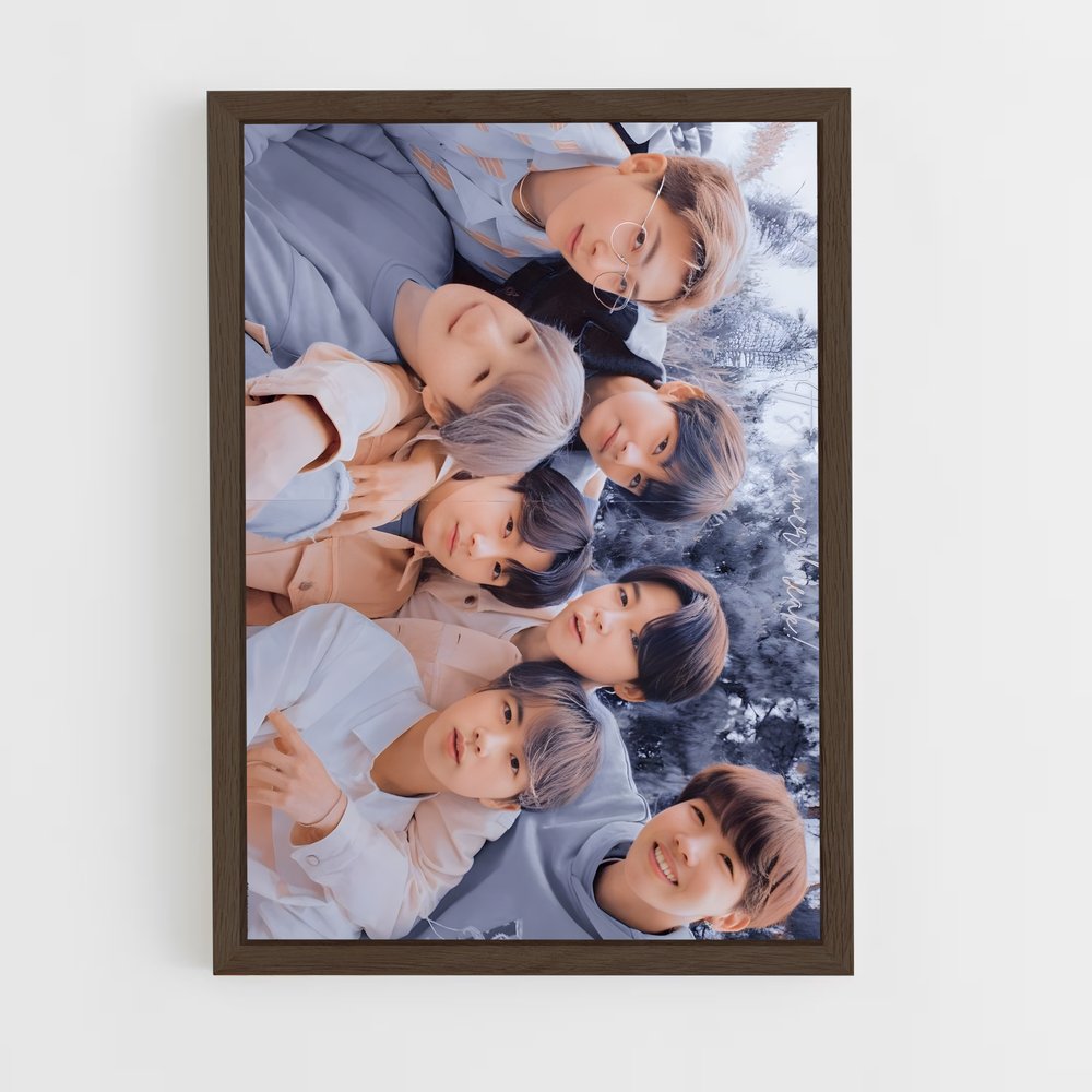 bts-4 cadre Bois foncé