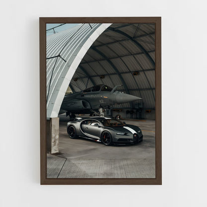 bugatti-3 cadre Bois foncé