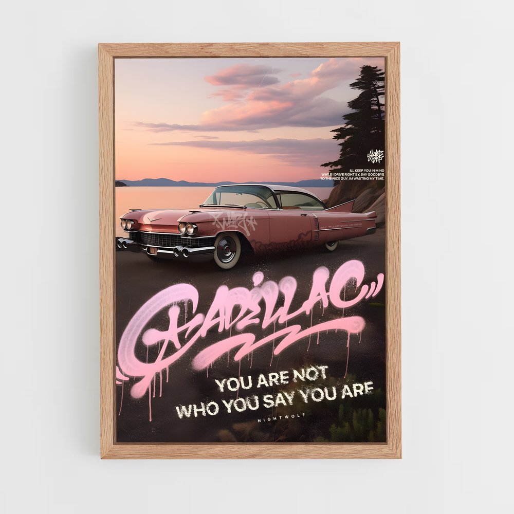 cadillac-10 cadre Bois clair