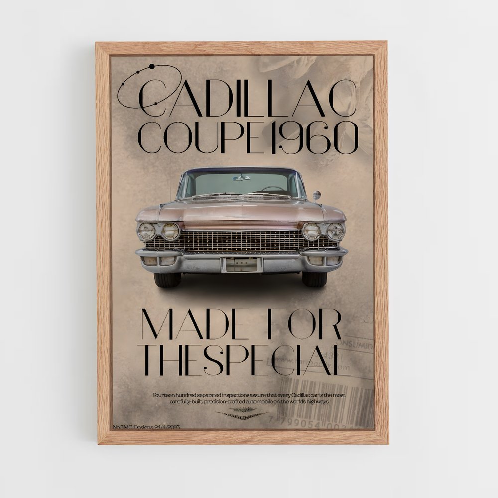 cadillac-4 cadre Bois clair