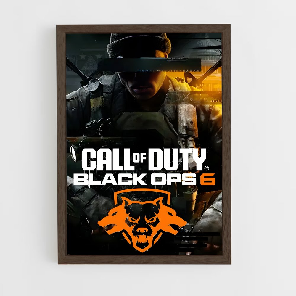call-of-duty-2 cadre Bois foncé
