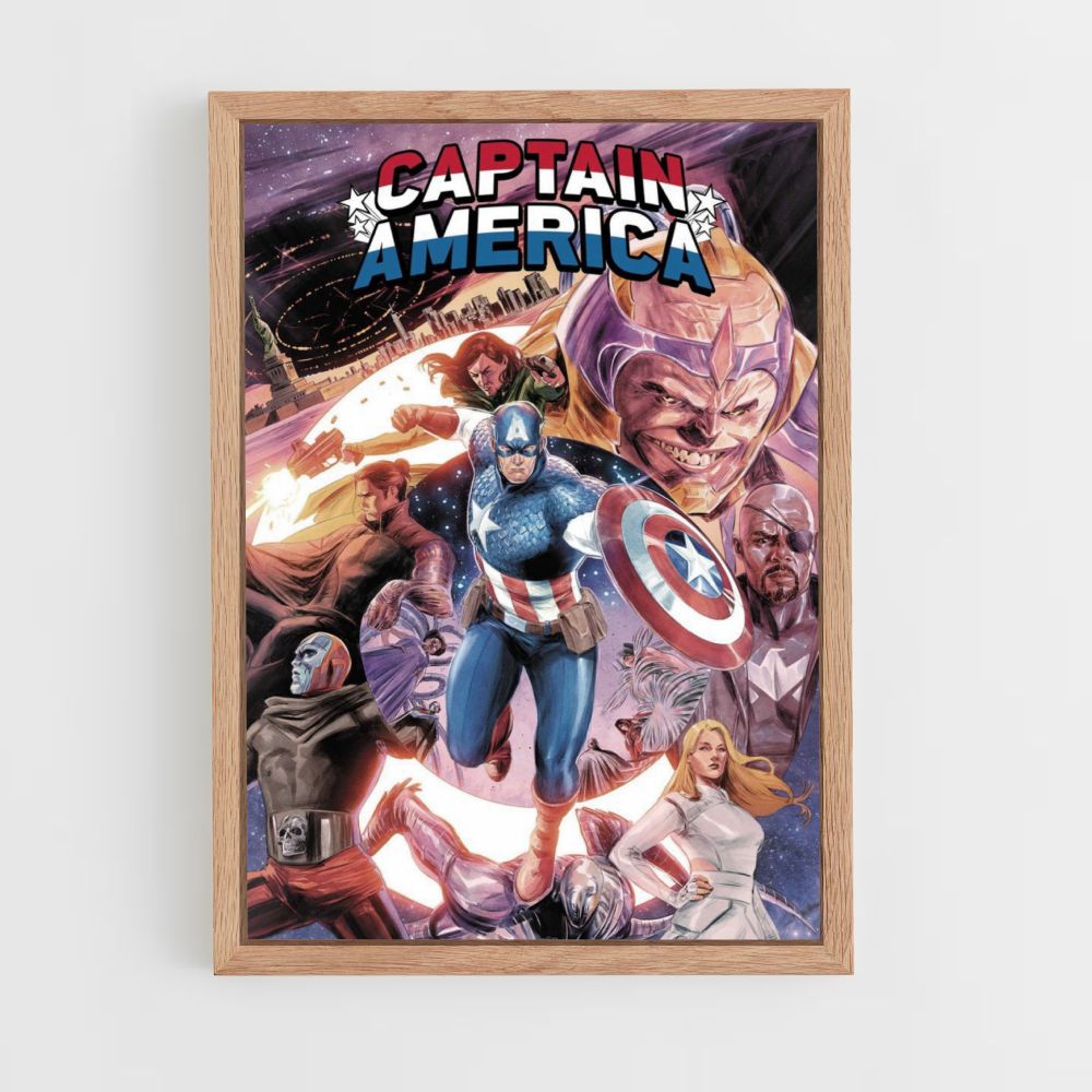 Captain America Comics Poster