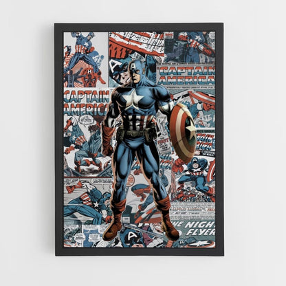 Poster Captain America Comics