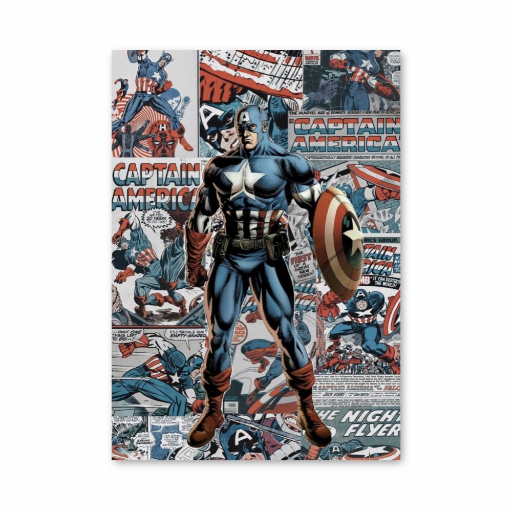 Poster Captain America Comics