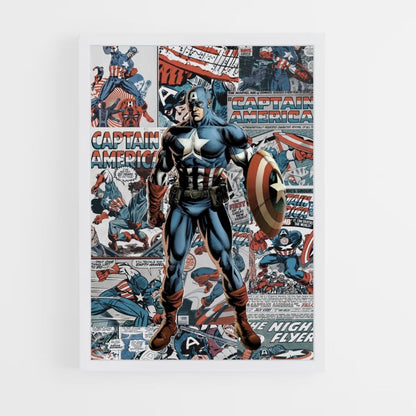 Poster Captain America Comics