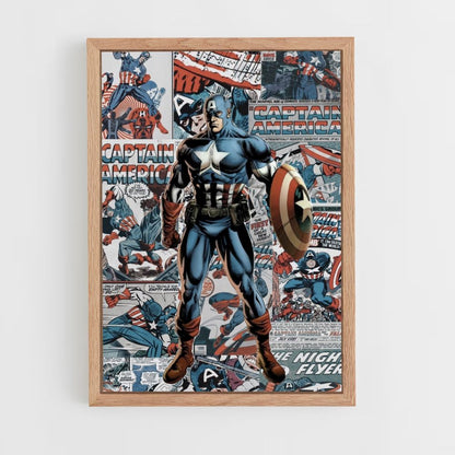 Poster Captain America Comics