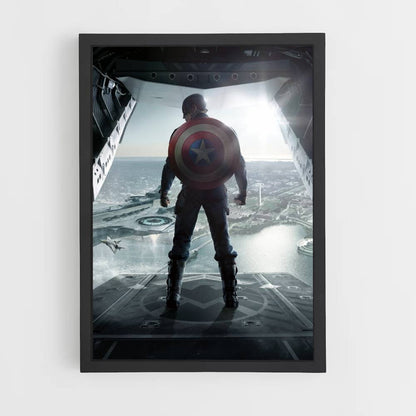 Poster Captain America Airplane