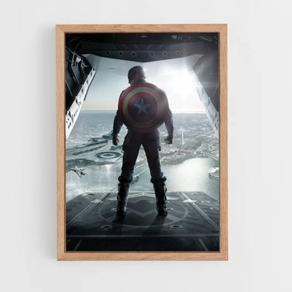 Poster Captain America Airplane