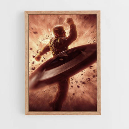 Poster Captain America Explosion