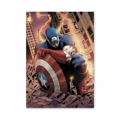 Poster Captain America Drawing