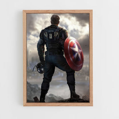 Poster Captain America Ruins