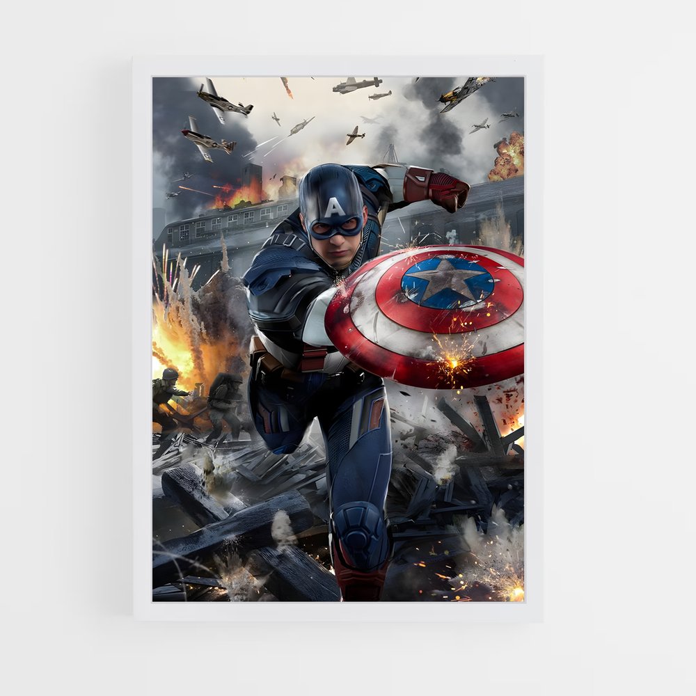 captain-america-8 cadre Blanc