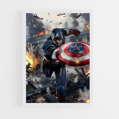 captain-america-8 cadre Blanc