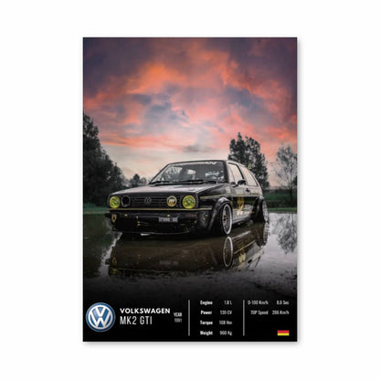 Volkswagen MK2 GTI poster