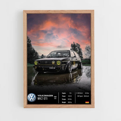 Volkswagen MK2 GTI poster