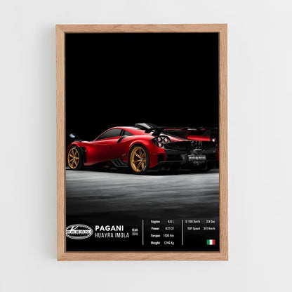 car-posters-11 cadre Bois clair