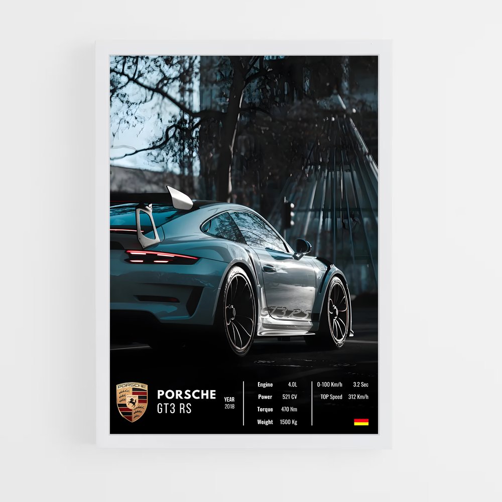 car-posters-12 cadre Blanc