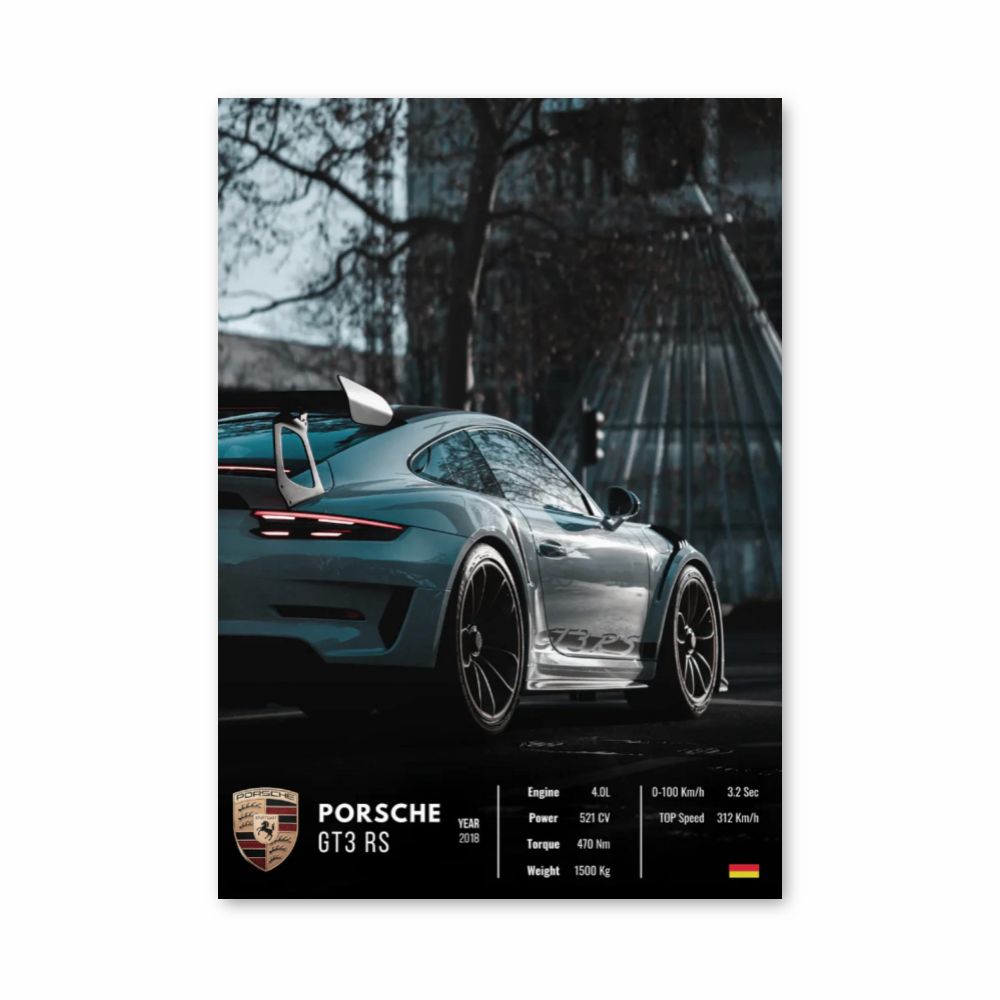 Porsche GT3 RS poster