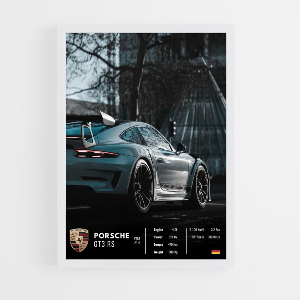 Porsche GT3 RS poster