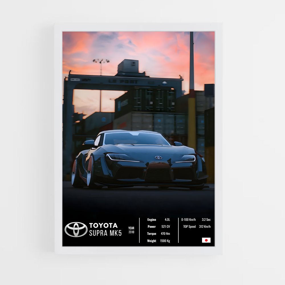 car-posters-13 cadre Blanc